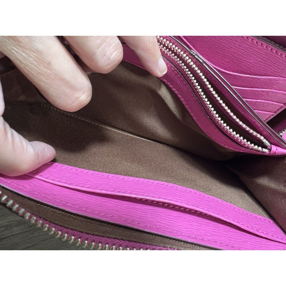 Ralph Lauren Small Pink Leather Crossbody Purse - Picture 11 of 16